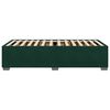 vidaXL Estructura de cama sin colch&oacute;n terciopelo verde oscuro 90x200cm