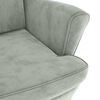 vidaXL Sillón de terciopelo gris claro