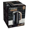 Bestron Hervidor el&eacute;ctrico sin cable AWK2200BW 1,7 L negro madera