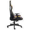 vidaXL Silla gaming giratoria PVC dorado