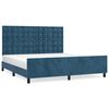 vidaXL Estructura de cama sin colchón terciopelo azul oscuro 160x200cm