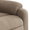 vidaXL Sill&oacute;n el&eacute;ctrico reclinable elevable tela microfibra gris taupe
