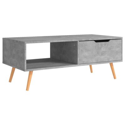 vidaXL Mueble de TV madera de ingeniería gris hormigón 100x49,5x43 cm