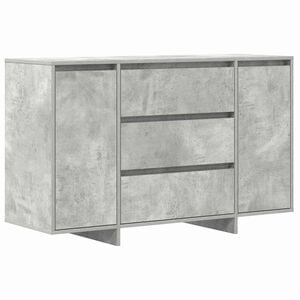 vidaXL Aparador Gris Concreto 120 x 41 x 75 cm Madera de ingenier&iacute;a