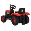 vidaXL Tractor para ni&ntilde;os de pedales rojo y negro