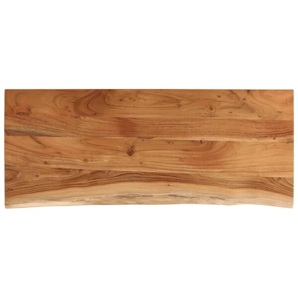 vidaXL Tablero rectangular madera de acacia borde vivo 110x40x2,5 cm