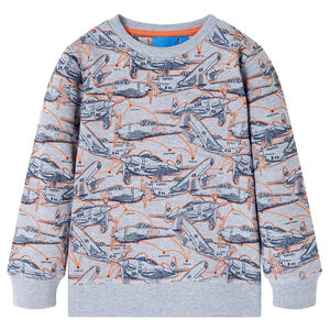 Sudadera infantil gris m&eacute;lange 92