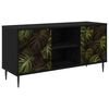 vidaXL Mueble de TV ELBURG 102 x 33 x 51 cm Roble Negro