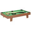 vidaXL Mini mesa de billar marr&oacute;n y verde 92x52x19 cm