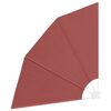 vidaXL Toldo lateral plegable de balc&oacute;n color terracota 140x140 cm