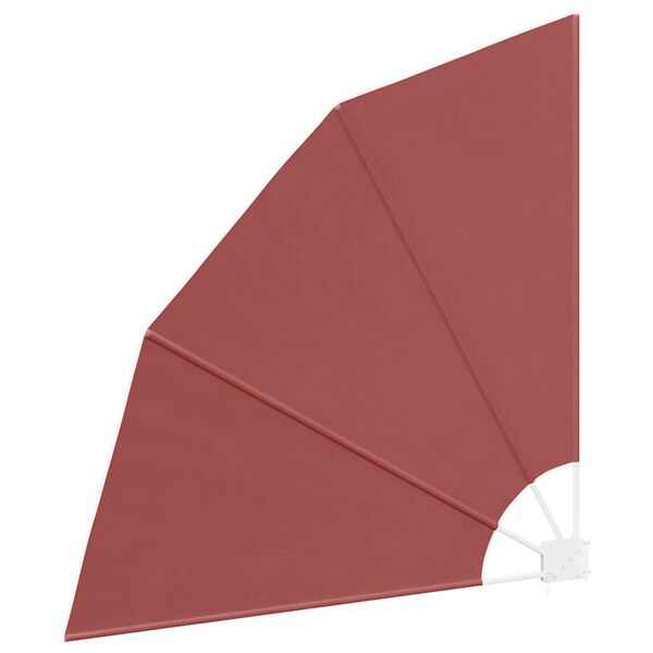 vidaXL Toldo lateral plegable de balc&oacute;n color terracota 140x140 cm