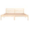 vidaXL Estructura de cama sin colch&oacute;n madera maciza de pino 160x200 cm