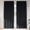 vidaXL Cortinas opacas 2 pcs Negro 140 x 260 cm Terciopelo