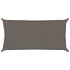 vidaXL Toldo de vela cuadrado HDPE 2x3,5 m gris antracita