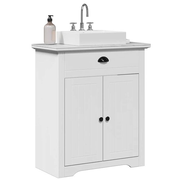 vidaXL Mueble de lavabo de ba&ntilde;o BODO blanco 70x35x80 cm