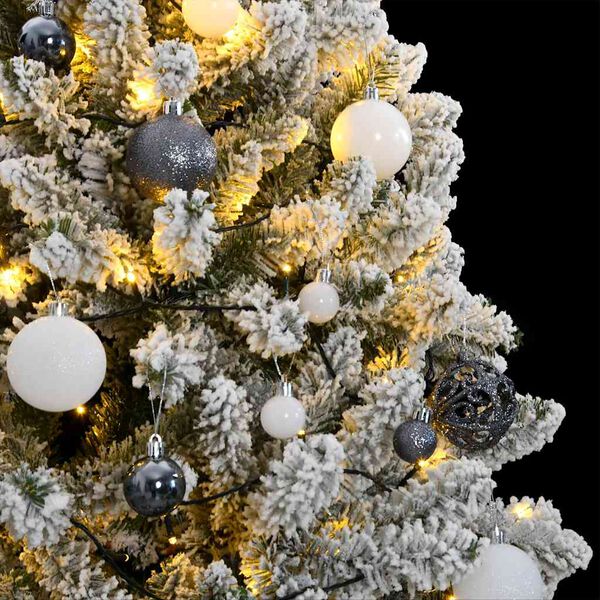 vidaXL &Aacute;rbol de Navidad artificial con bisagras 300 LED y bolas 270 cm