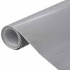 vidaXL L&aacute;minas 4D para coche 2 uds plateado 100x150 cm+50x150 cm