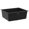 vidaXL Lavabo Negro 530 x 460 mm 80% Cuarzo y 20% Resina