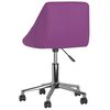 vidaXL Sillas de comedor giratorias 4 unidades cuero sint&eacute;tico morado