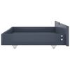vidaXL Estructura de cama con 2 cajones madera de pino gris 90x200 cm