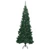 vidaXL &Aacute;rbol de Navidad Artificial de Esquina Verde 240 cm PVC y Metal