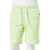 Pantalón corto infantil con cordón amarillo neón 116