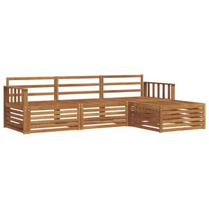 vidaXL Conjunto de sof&aacute;s de exterior Natural 249,5 x 162,5 x 73 cm