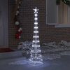 vidaXL Árbol de Navidad LED con 230 LED Frío 51 x 51 x 190 cm Metal