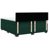 vidaXL Cama box spring con colch&oacute;n terciopelo verde oscuro 200x200 cm