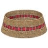 vidaXL Collar para &aacute;rbol de Navidad Redondo Natural Di&aacute;m. 75 x 25 cm