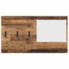 vidaXL Perchero de pared con estante Madera vieja 90 x 10 x 50 cm