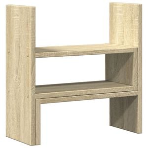 vidaXL Organizador de escritorio ajustable roble Sonoma 40x17x41 cm