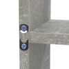 vidaXL Estanter&iacute;a de pared con 8 compartimentos gris hormig&oacute;n
