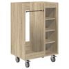 vidaXL Armario de Golf con rueda Liso Roble Sonoma 65 x 45 x 98 cm
