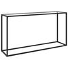 vidaXL Mesa consola transparente vidrio templado 140x35x75 cm
