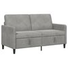 vidaXL Sof&aacute; con almacenamiento Gris Claro 152 x 78 x 87 cm Poli&eacute;ster