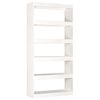 vidaXL Estanter&iacute;a/divisor de espacios madera pino blanco 80x30x167,4cm