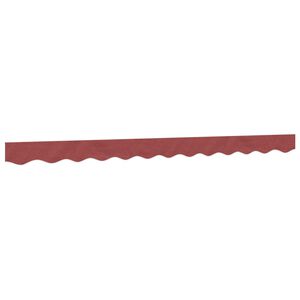 vidaXL Tela de cenefa de toldo de repuesto rayas burdeos 300 cm