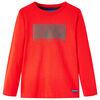 Camiseta infantil de manga larga rojo 128
