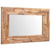 vidaXL Espejo decorativo rectangular teca 90x60 cm
