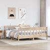 vidaXL Estructura de cama sin colch&oacute;n madera maciza de pino 200x200 cm
