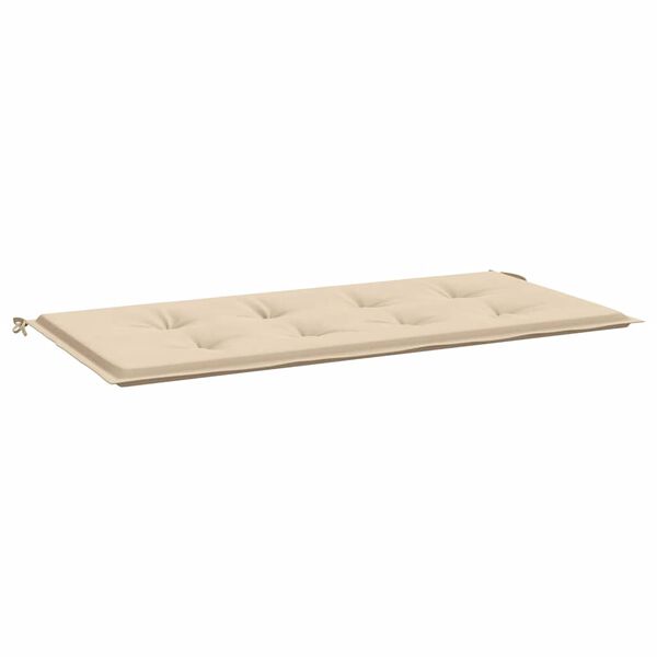 vidaXL Cojín de banco de jardín tela Oxford beige 120x50x4 cm