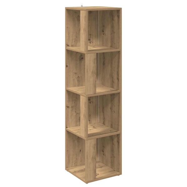 vidaXL Mueble de esquina madera ingenier&iacute;a roble artisan 33x33x132 cm