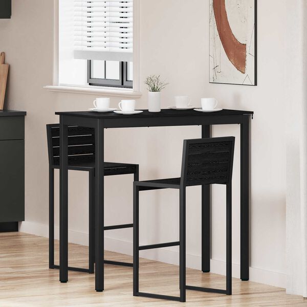 vidaXL Mesa de barra de pie Madera de ingenier&iacute;a