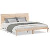 vidaXL Cama extralarga sin colch&oacute;n madera maciza 200x220 cm