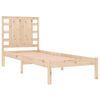 vidaXL Estructura de cama madera maciza 90x190 cm