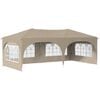 vidaXL Carpa Plegable para Fiestas 575 x 288 x 245 cm Crema