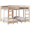 vidaXL Estructura de litera triple Marr&oacute;n 160 x 200 cm