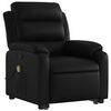 vidaXL Sill&oacute;n reclinable de masaje de pie cuero artificial negro