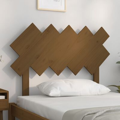 vidaXL Cabecero de cama madera maciza de pino marrón miel 104x3x80,5cm